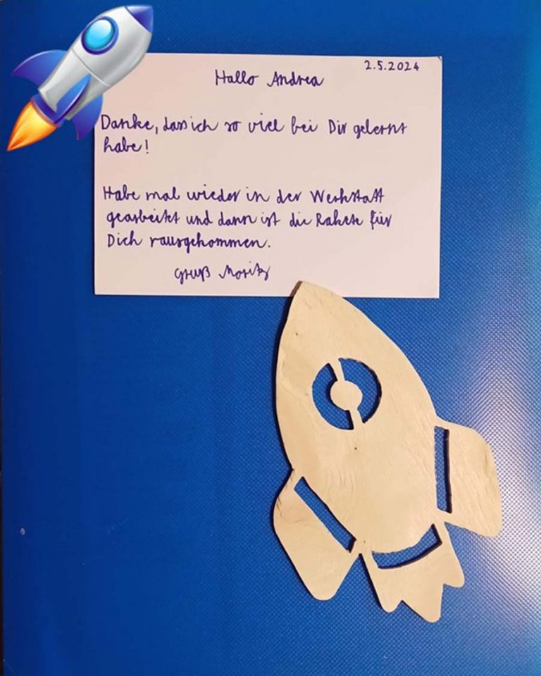 Testimonial von LRS-Kurskind Moritz an Trainerin Andrea